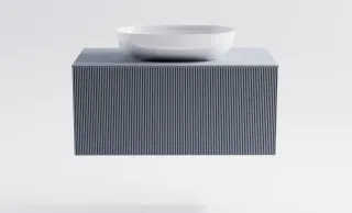 Тумба с раковиной Astra-Form М-40 4631177714900 100 см голубой матовый